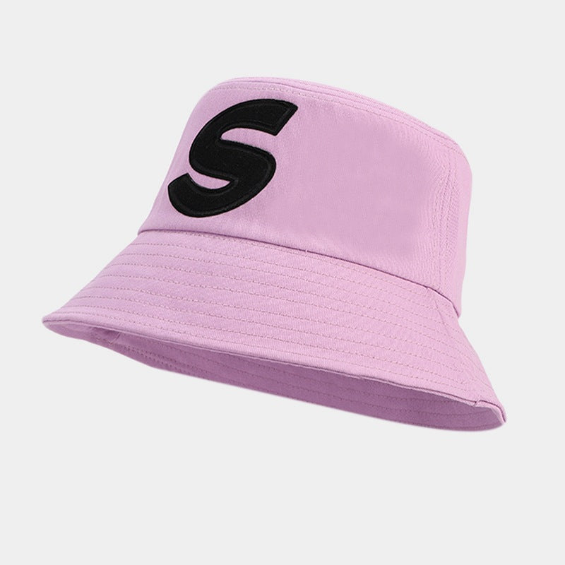 Wholesale Cotton S Letter Bucket Hat